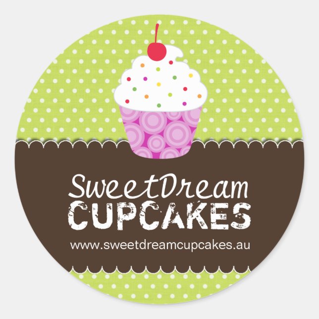 Dekorative Gebäck-Kochs-Aufkleber Runder Aufkleber (Vorderseite)