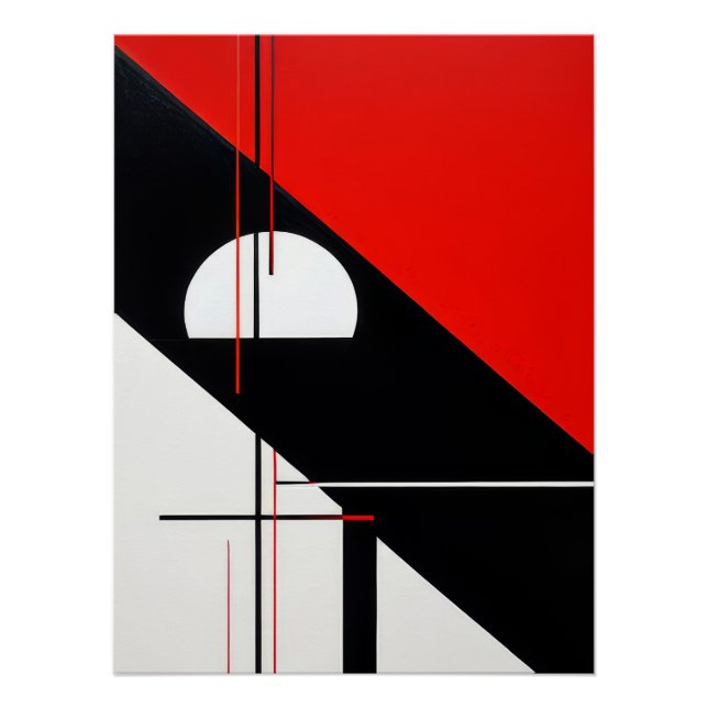 Dekorative Geometrie Poster (Vorderseite)