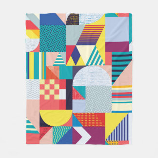 Dekorative Geometrie: Vintages Abstraktes Muster. Fleecedecke