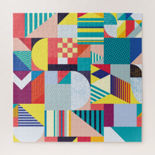 Dekorative Geometrie: Vintages Abstraktes Muster. Puzzle