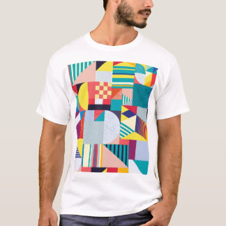Dekorative Geometrie: Vintages Abstraktes Muster. T-Shirt