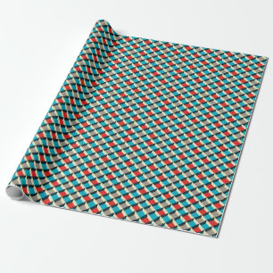 Dekorative Geometrie: Vintages Kunstmuster. Geschenkpapier