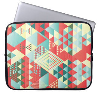 Dekorative geometrische, abstrakte, Vintage Elemen Laptopschutzhülle