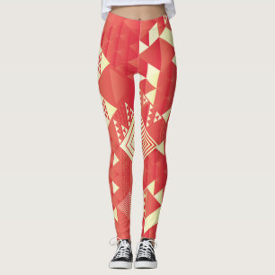 Dekorative geometrische, abstrakte Vintage Element Leggings