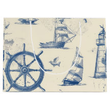 Dekorative Geschenktasche mit Meereselementen