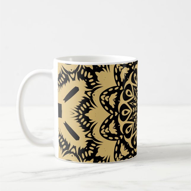 Dekorative Gestaltung im orientalischen Stil. Farb Kaffeetasse (Links)