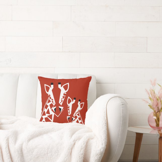 Dekorative Giraffe Wildlife Lover Cushion Pillow Kissen (Liege)