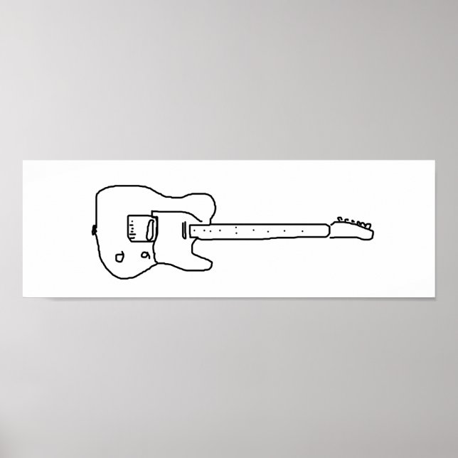 dekorative Gitarre Poster (Vorne)