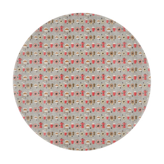 Dekorative Glasschneideplatine Schneidebrett (Vorderseite)