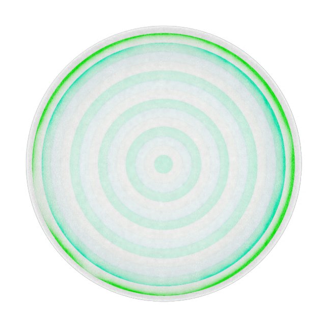 Dekorative Glaszuführung mit Circle Design Schneidebrett (Vorderseite)