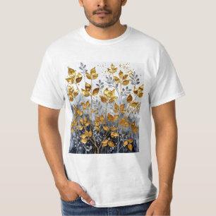 Dekorative Goldene Blätter Design #1 T-Shirt