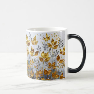 Dekorative Goldene Blätter Design #1 Verwandlungstasse