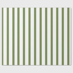 Dekorative grüne und weiße Streifen Geschenkpapier
