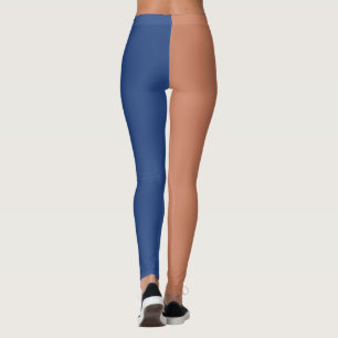 Dekorative Hälfte und Hälfte Leggings