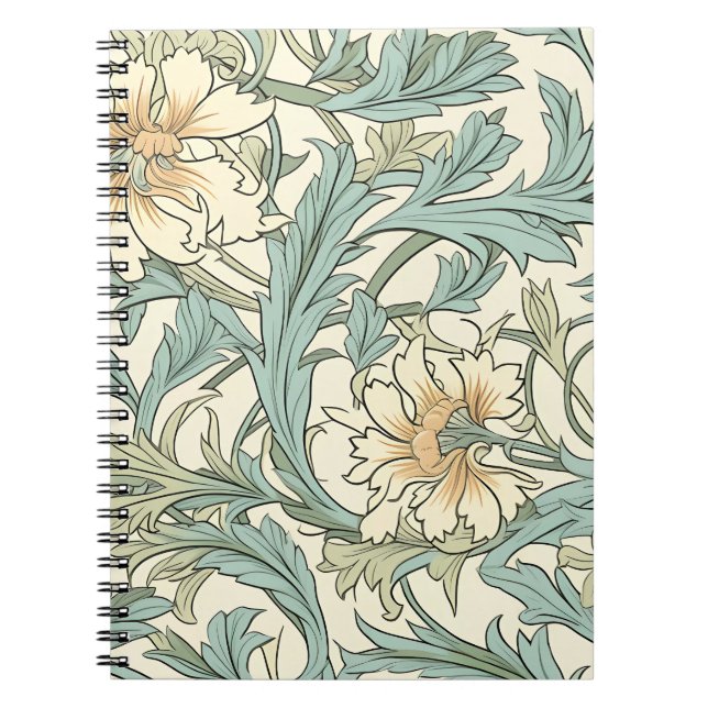 Dekorative handgezeichnete rustikale botanische Mo Notizblock (Vorderseite)