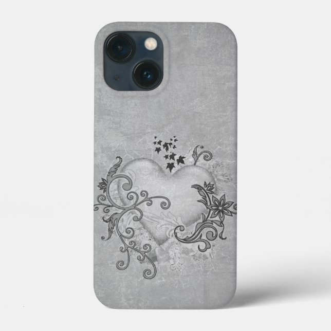 Dekorative Heart iPhone Case (Rückseite)