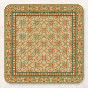 Dekorative italienische Mosaik-Fliesen durch Rechteckiger Pappuntersetzer