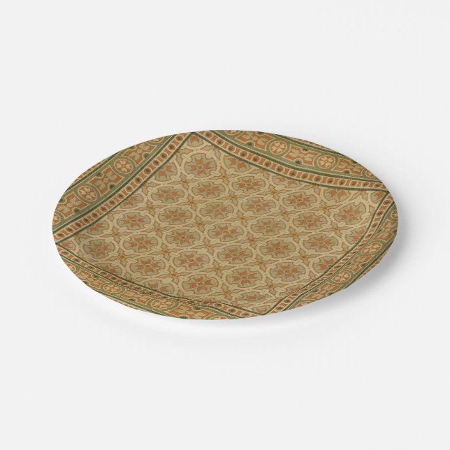 Dekorative italienische Mosaikfliesen von Vision S Pappteller (Schrägansicht)