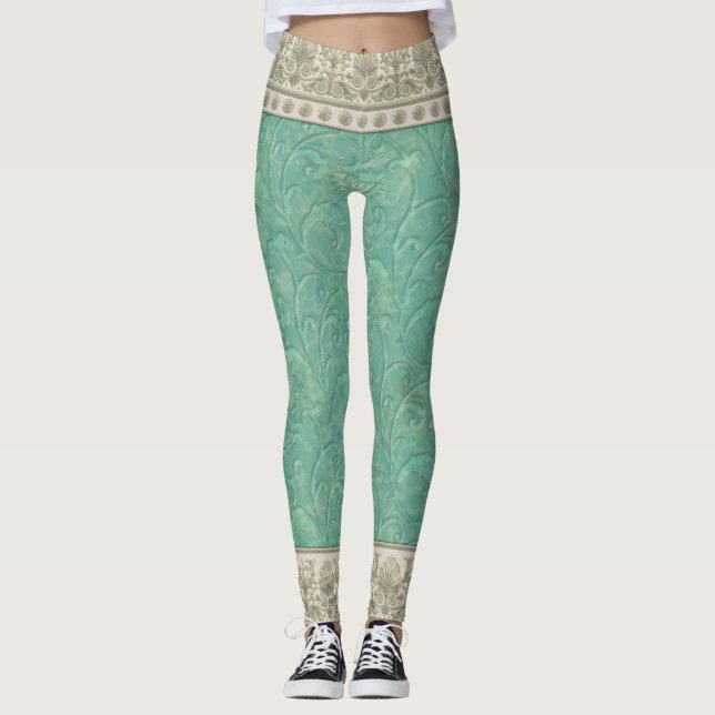 Dekorative Jade Leggings (Vorderseite)