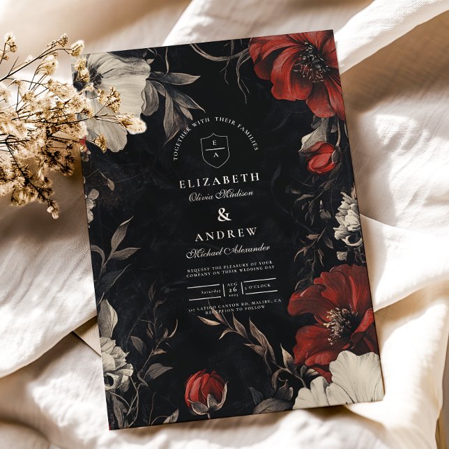 Dekorative Jugendstil-Hochzeit Einladung (Von Creator hochgeladen)