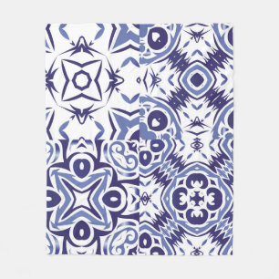 Dekorative Keramik Azulejo Fliesen. Fashionabl Fleecedecke