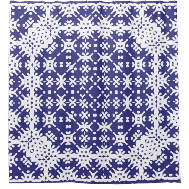 Dekorative Keramik Azulejo Fliesen. Minimal de Duschvorhang (Vorderseite)