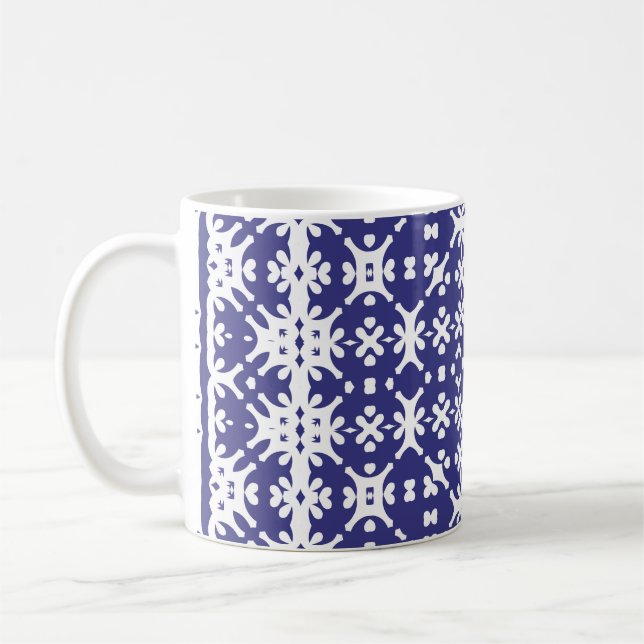 Dekorative Keramik Azulejo Fliesen. Minimal de Kaffeetasse (Links)