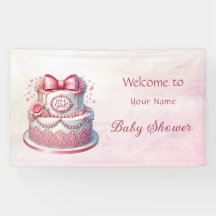 Dekorative Kuchen Pink Bow Baby Dusche