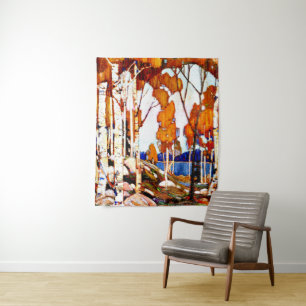 Dekorative Landschaft von Tom Thomson Wandteppich