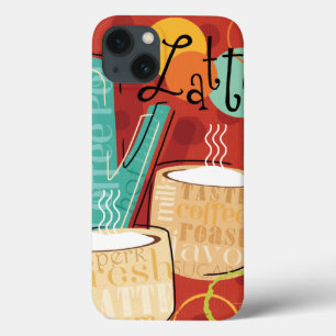 Dekorative Latte Pot und Cups Case-Mate iPhone Hülle