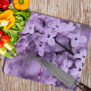Dekorative Lilac-Blume Schneidebrett