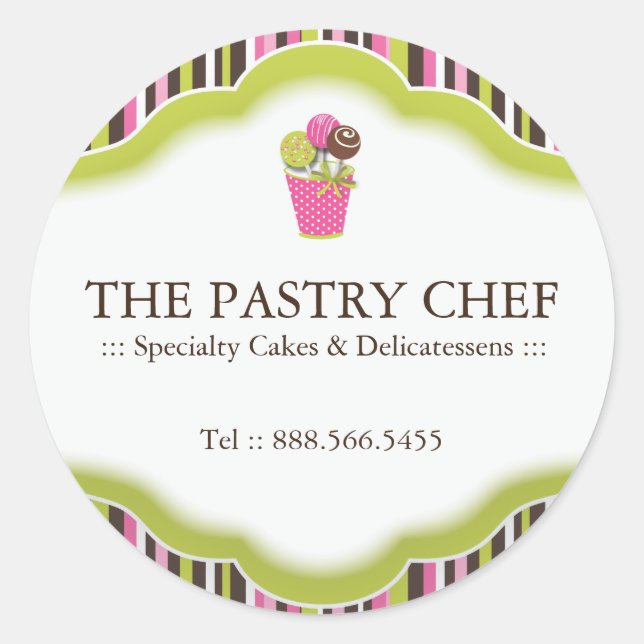 Dekorative Lolli Cakes Stickers (Vorderseite)