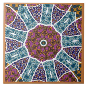 Dekorative Mandala-Keramikfliese Fliese