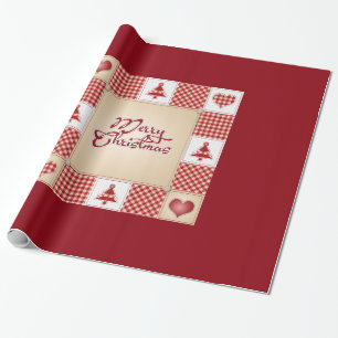 Dekorative Meran Weihnachten Ornament Rotes Flair Geschenkpapier