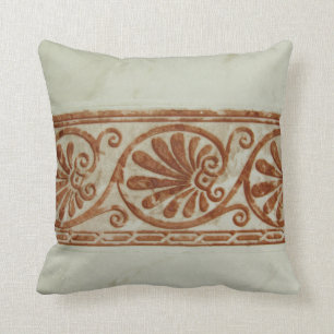 Dekorative Mittelmeerbrown-Grenze Kissen