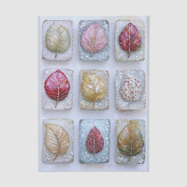 Dekorative Mixed-Media-Blattpaneele ER8R Decoupage Seidenpapier (Vorderseite)