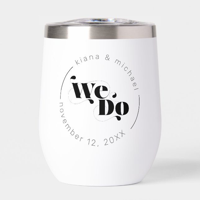 Dekorative moderne Hochzeit Wir tun ID887 (Vorderseite)