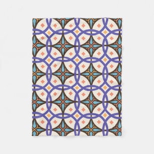 Dekorative Mosaik-Keramik Verziertes Fliesenmuster Fleecedecke