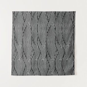 Dekorative nahtlose Muster-Wellen Wandteppich