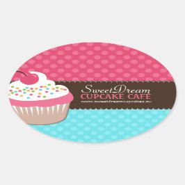 Dekorative Niedliche Cupcake Jar Stickers