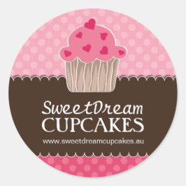 Dekorative Niedliche Cupcake Jar Stickers