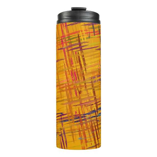 Dekorative Ölmalerei. Dynamik und Kunst. 2d Thermosbecher (Vorderseite)