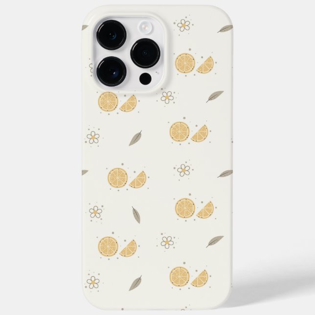 Dekorative Orange Slice Print Case-Mate iPhone Hülle (Rückseite)