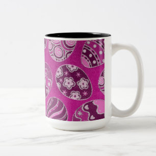 Dekorative Ostereier Pink Tasse Kaffee