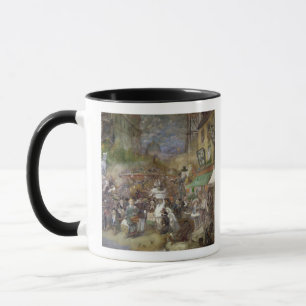 Dekorative Platte, die Paris darstellt Tasse