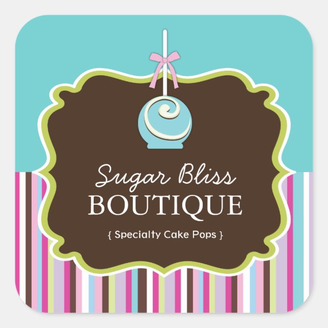 Dekorative Pop-Aufkleber Quadratischer Aufkleber (Vorderseite)