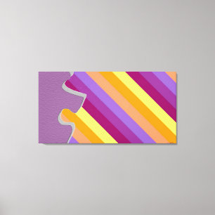 Dekorative Puzzle Piece Abstrakte Leinwand Zucker