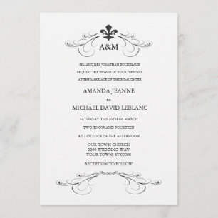 Dekorative Rolle-Lilie, die Einladungen Wedding