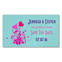 Dekorative rosa Herzen Save the Date
