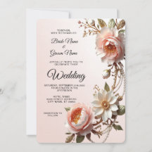 Dekorative rosa und weiße Blumen Hochzeit
